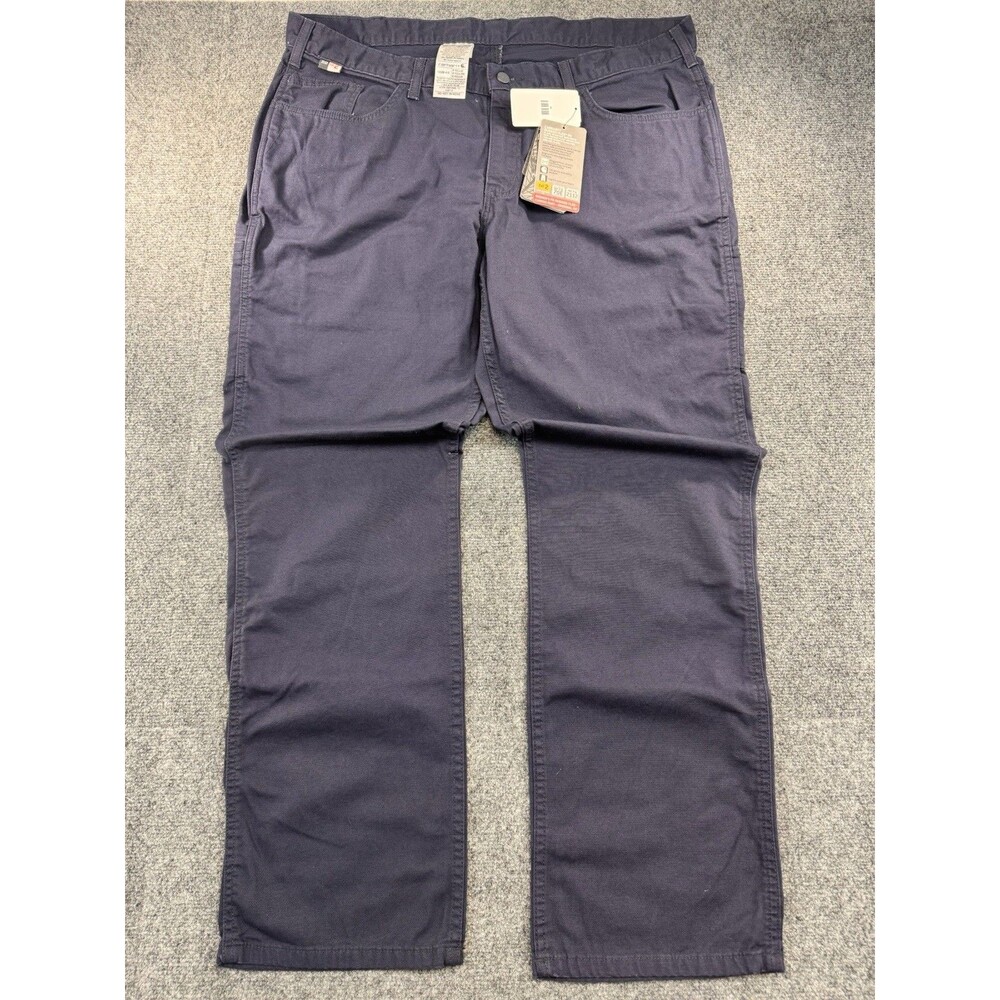 Carhartt Womens FR Rugged Flex Canvas Work Pant 102689-410 Navy 20 Reg NWT